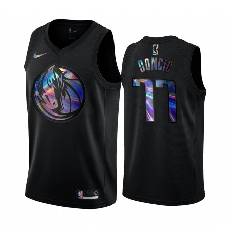 Dres Dallas Mavericks Luka Doncic 77 Iridescent HWC Collection Swingman Dres Dallas Mavericks Luka Doncic 77 Iridescent HWC Collection Swingman